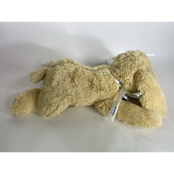Tempur-Pedic Dog Puppy Plush Stuffed Animal Toy Tan Beige with Bow - Picture 2 of 7